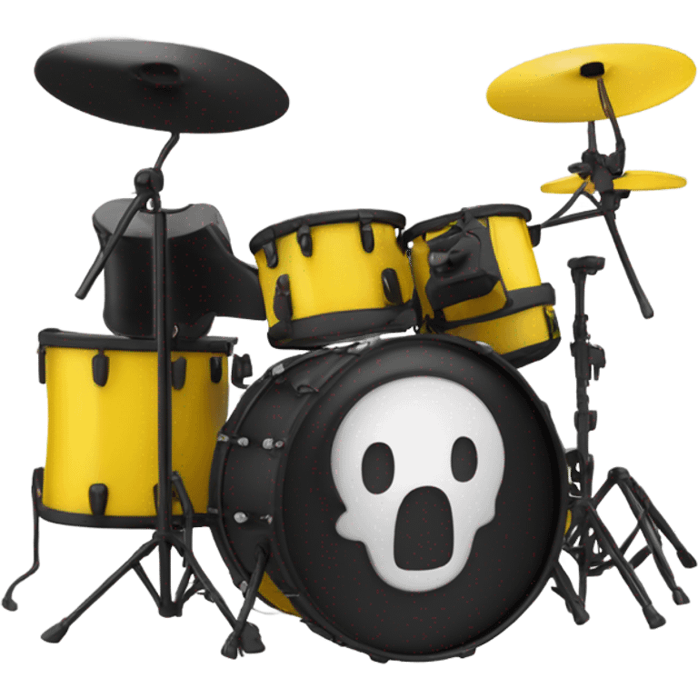 bateria amarilla con negro emoji