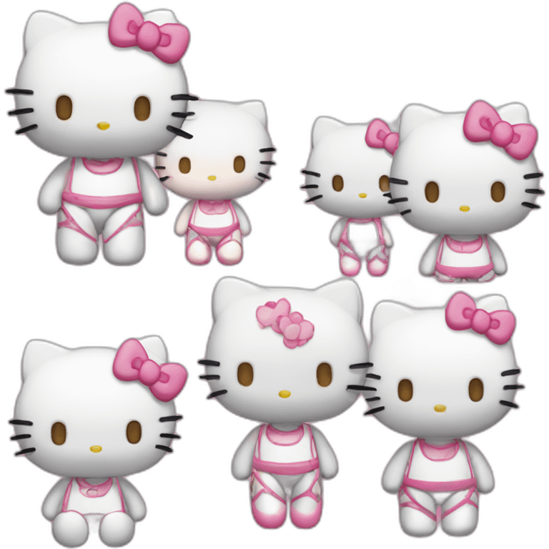 Hello Kitty cute with skin emoji