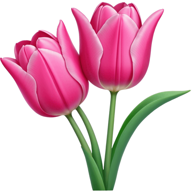 tulip two pink emoji