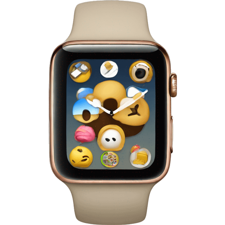 beige apple watch emoji