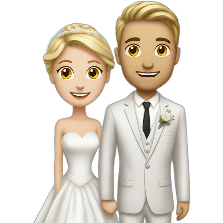 white couple people wedding emoji