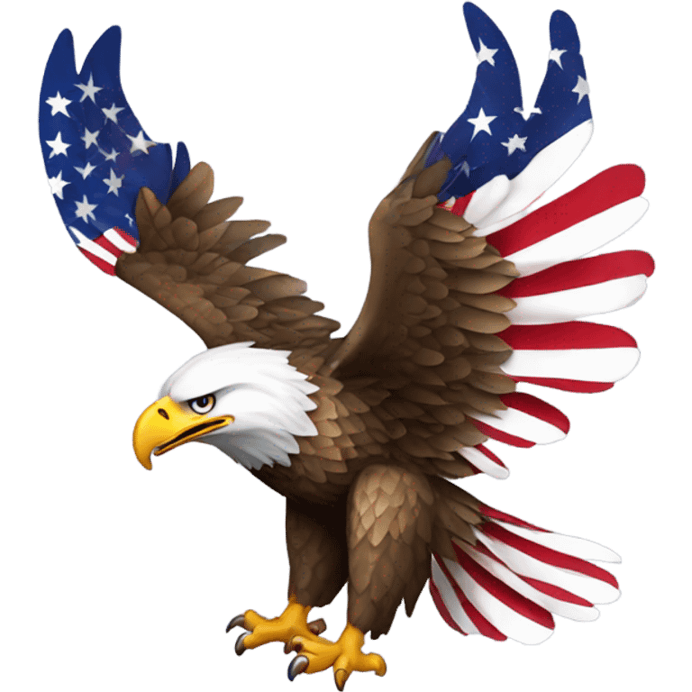 eagle with american wings emoji