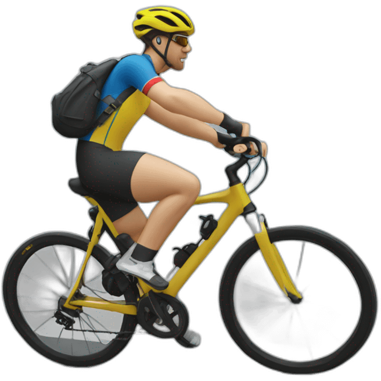 Cycliste sur le haut d’un col emoji