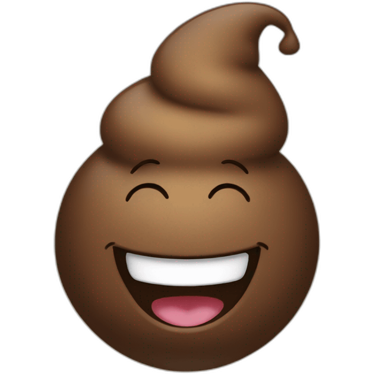 laughing poop emoji