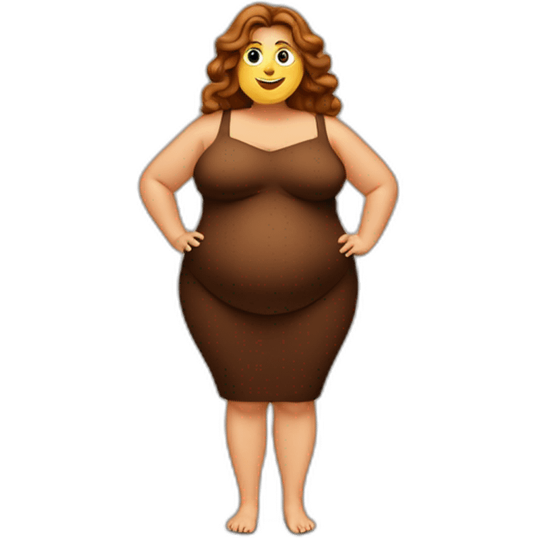 obese-woman-big-belly-cheveux-long-marron emoji