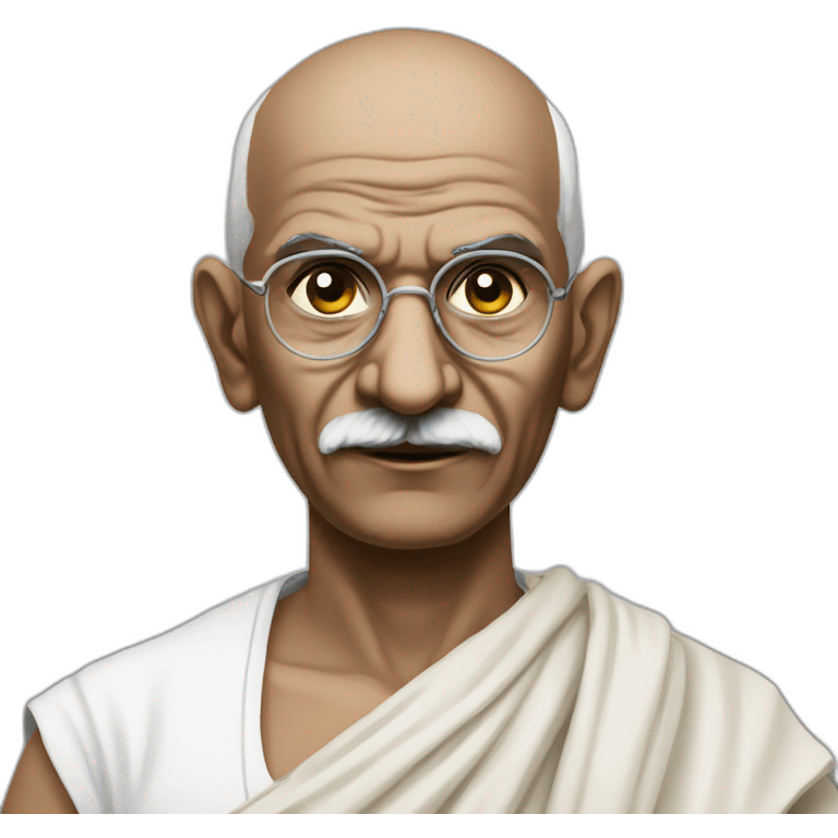 Gandhi is very dissapointed emoji