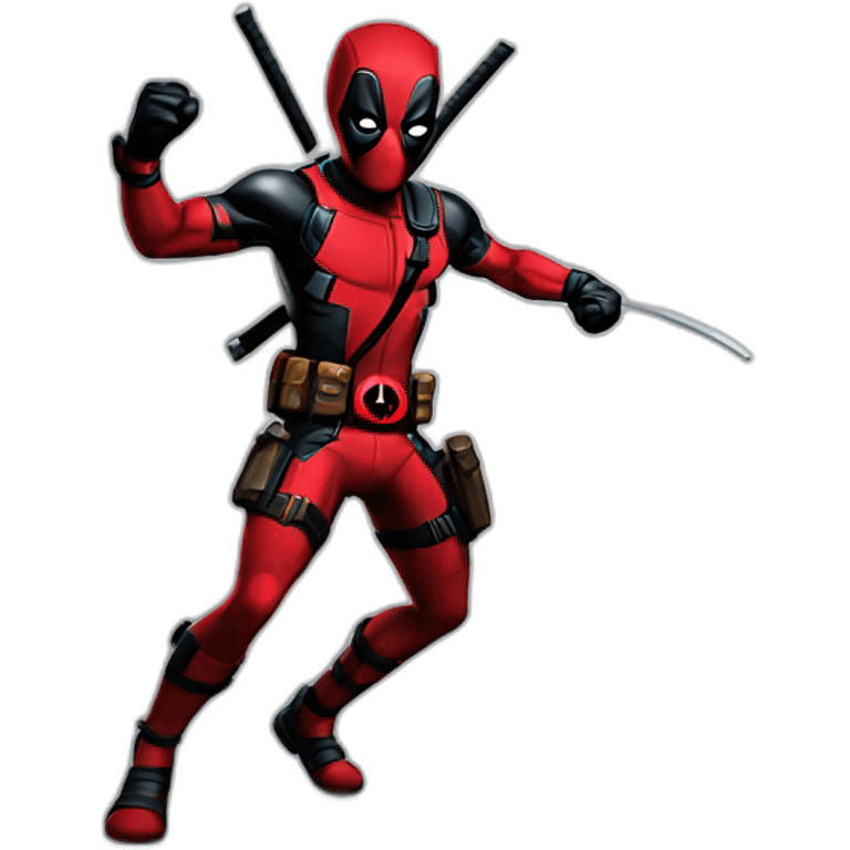 Deadpool full body dance emoji