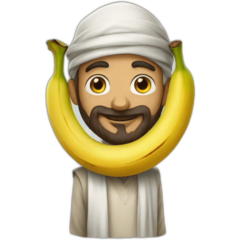 Arabic scraf banana man emoji