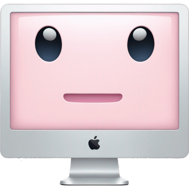  pale pink iMac computer emoji