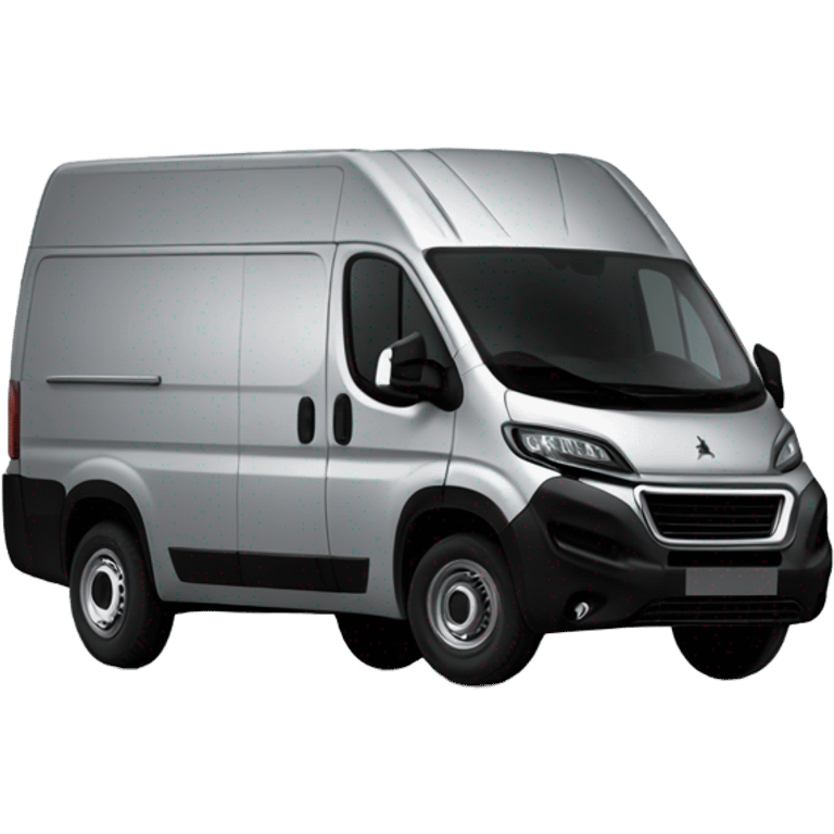 Peugeot boxer als van in silber mit zwei schwarzen Fenstern auf der rechten seite  emoji