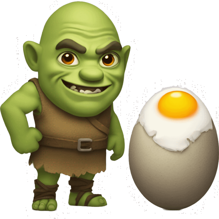 ogre and egg emoji