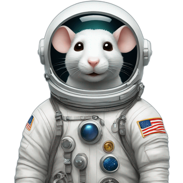 rat astronaut emoji