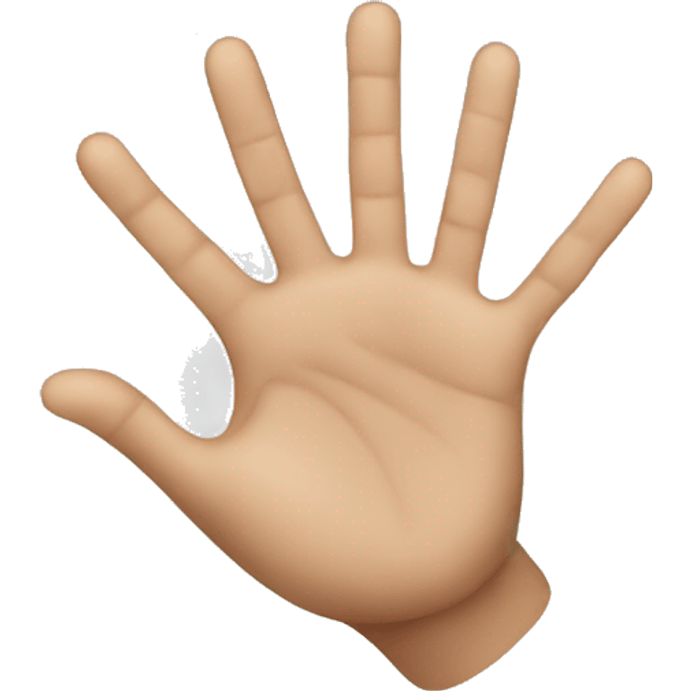 create a emoji of hand with a missing finger  emoji