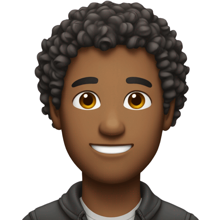 Handsome male with curls emoji