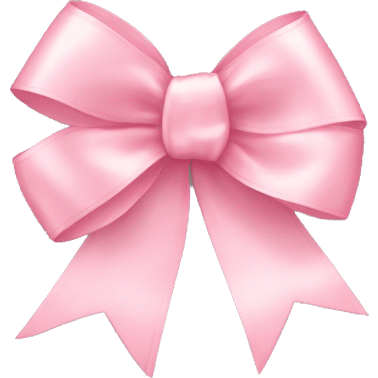 light pink ribbon bow emoji