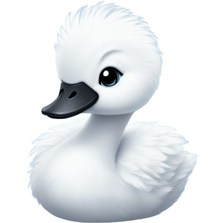 Baby blue swan  emoji