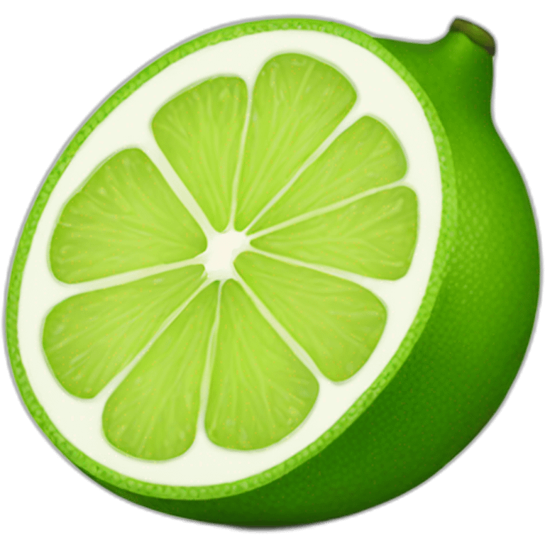 Lime fruit emoji