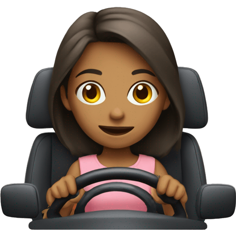 Girl driving  emoji