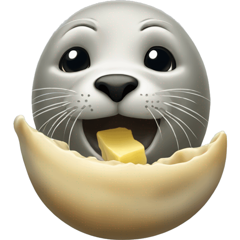 seal eating emoji