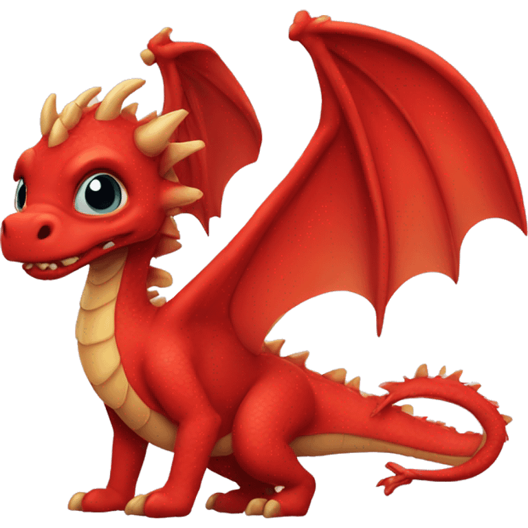 Cute red dragon  emoji