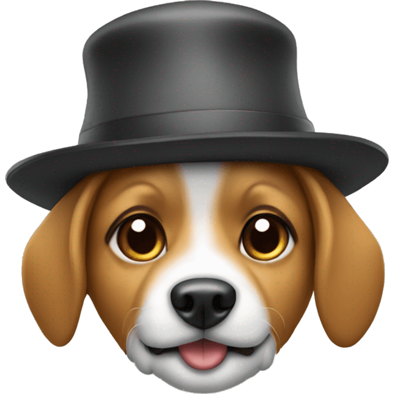 Dog with hat on emoji