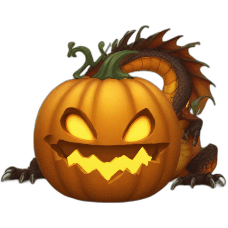 pumpkin dragon emoji