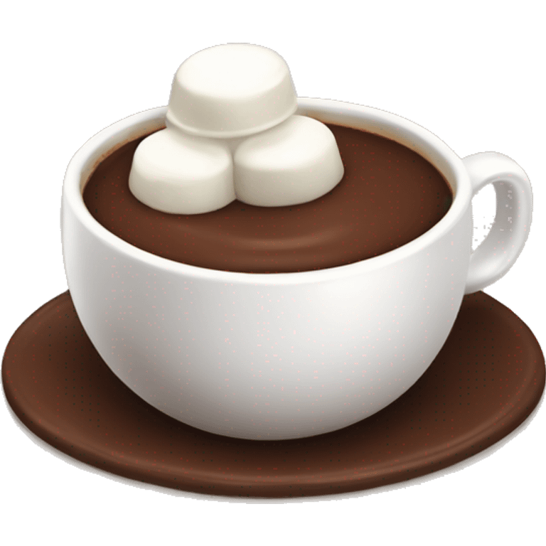 Cup of Chocolate with marsmellow emoji