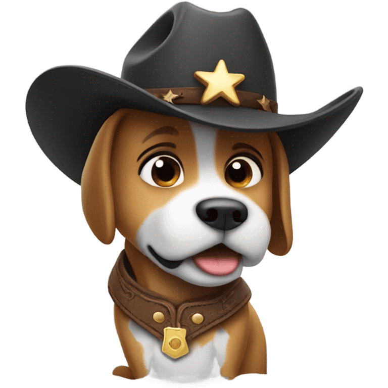 Dog cowboy  emoji