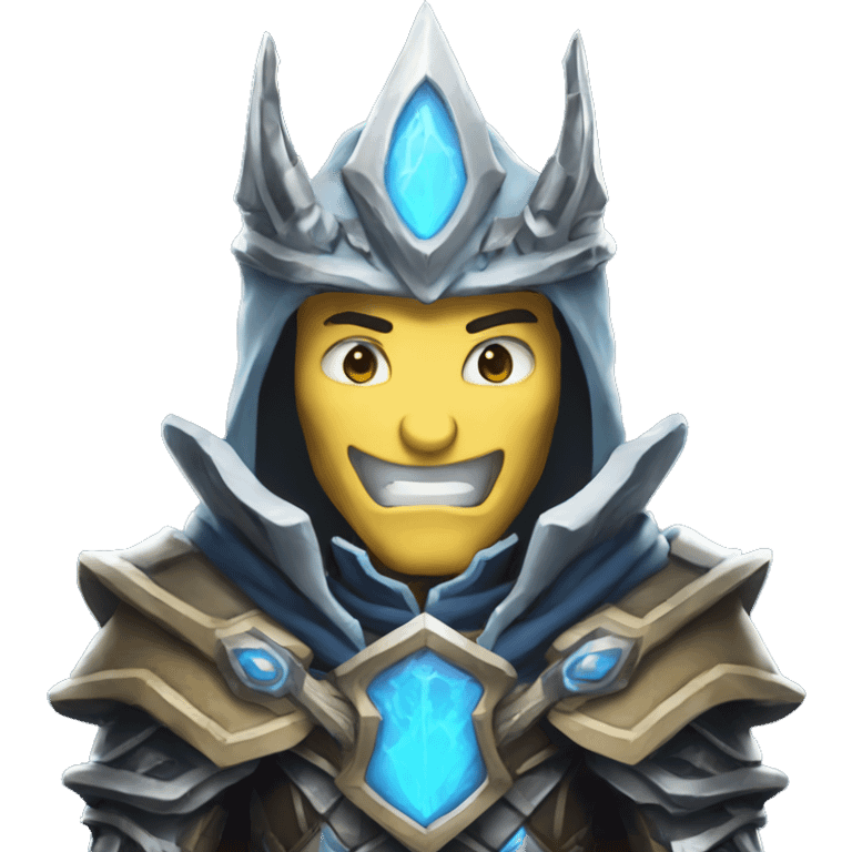 The anime-style Lich King welcomes emoji