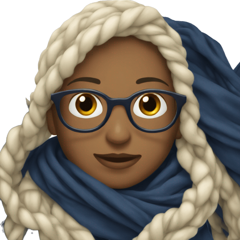 navy blue scarf emoji