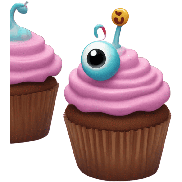 Cup cake monster emoji