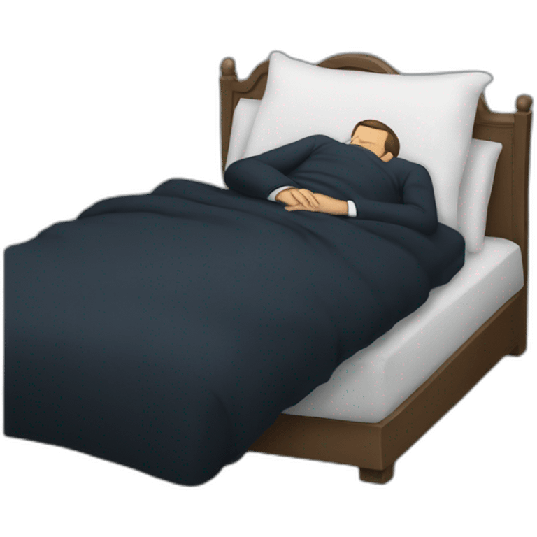 Macron Sleeping emoji