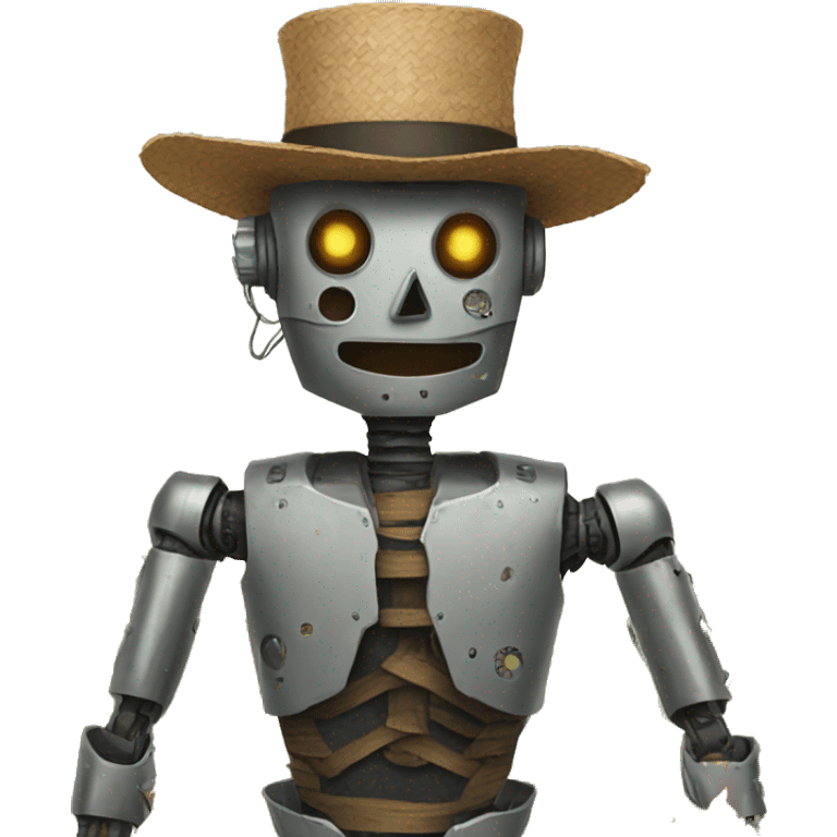 robot scarecrow emoji