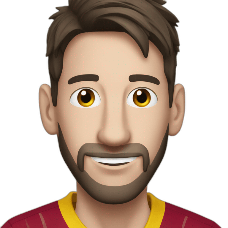 Messi avec une bière  emoji