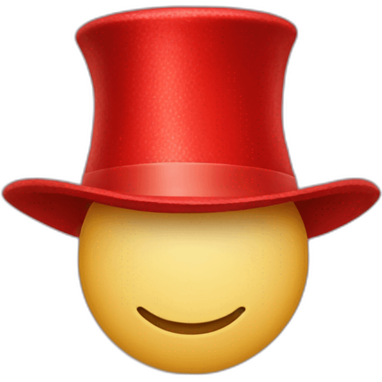 red new year's hat emoji