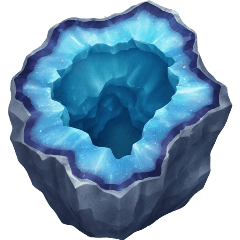 Blue geode  emoji