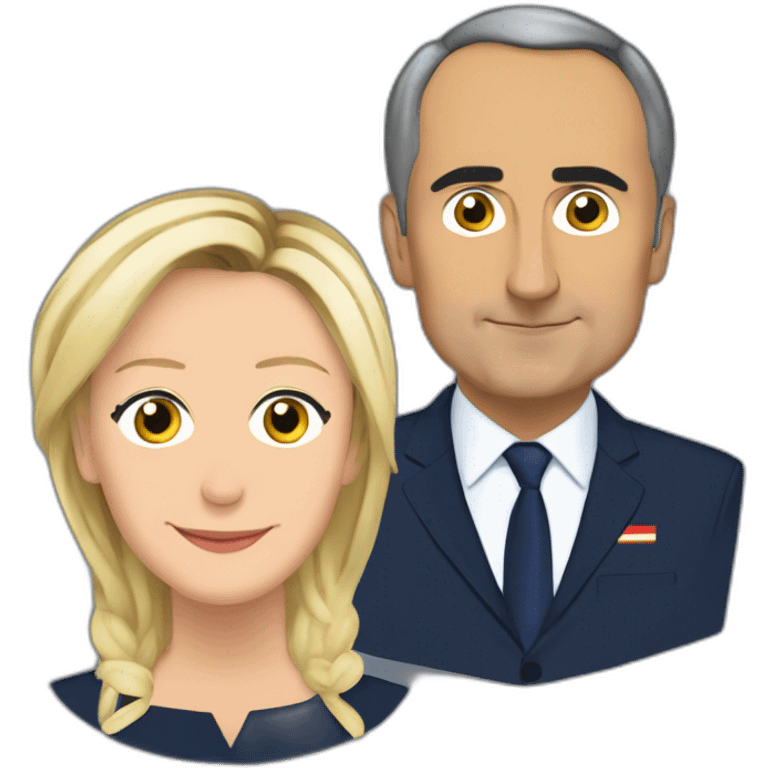 Marine le pen et zemmour emoji