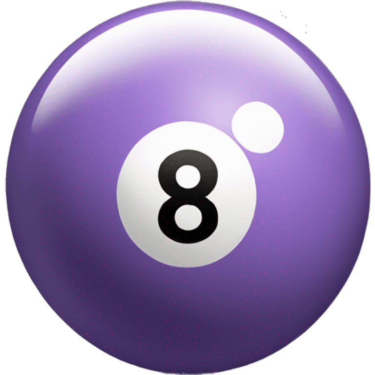 Pastel purple eight ball  emoji