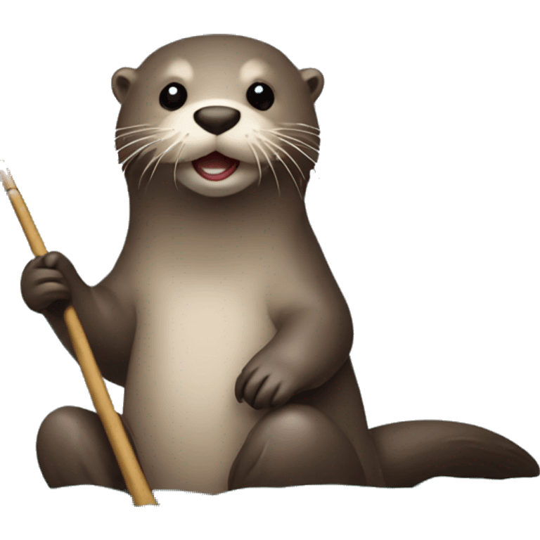 otter fishing emoji