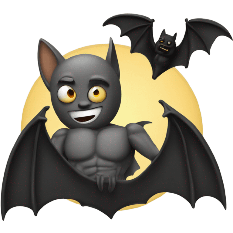 Bat with man emoji