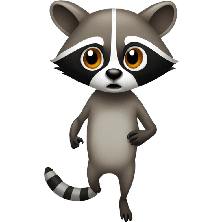 RACCOON KILLS A MOSQUITO emoji