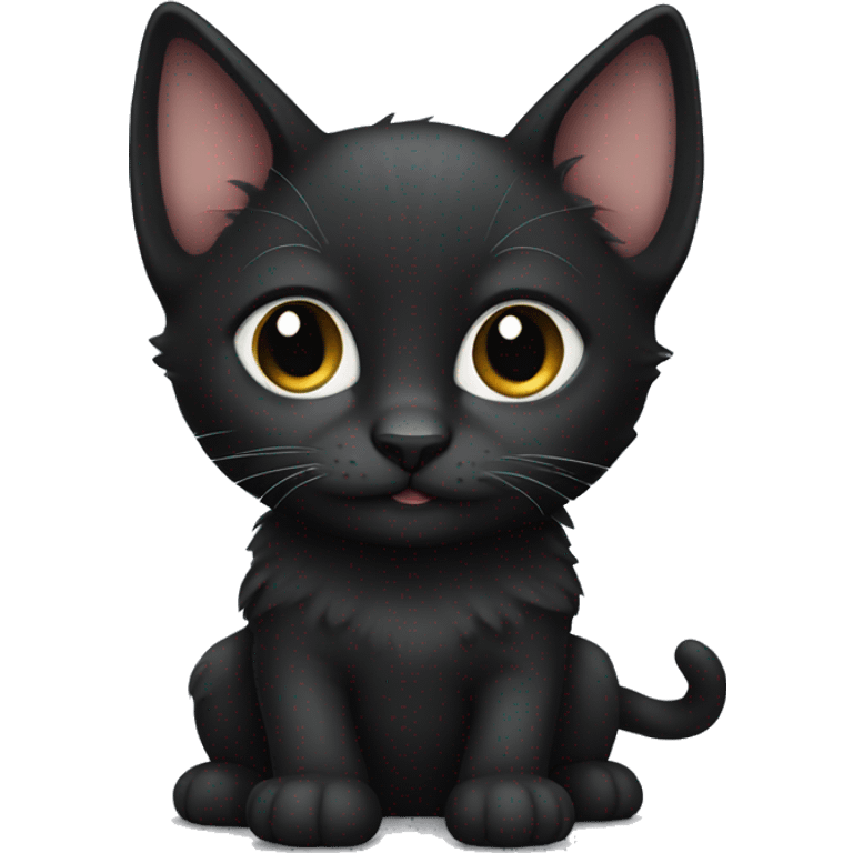 Black kitten emoji