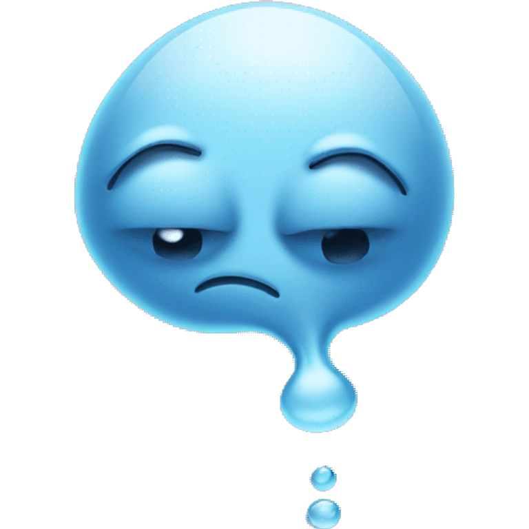 really sad sperm cell emoji