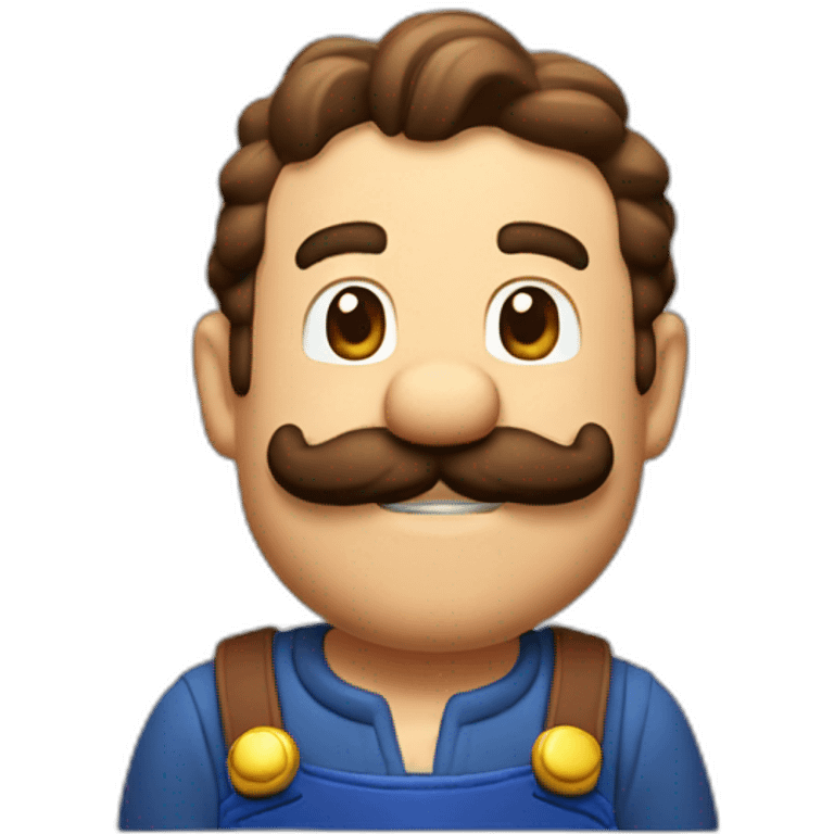 Mario qui boit une bière emoji