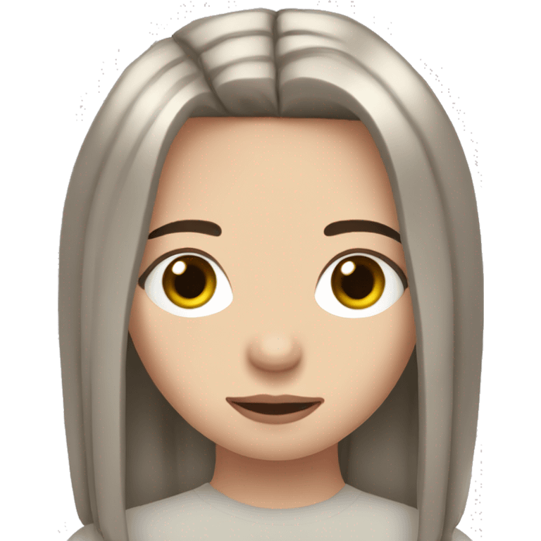 billie eilish singer with brown hair emoji