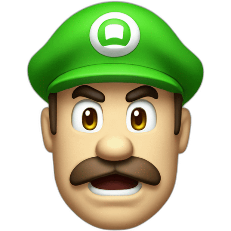 Luigi angry doomguy emoji