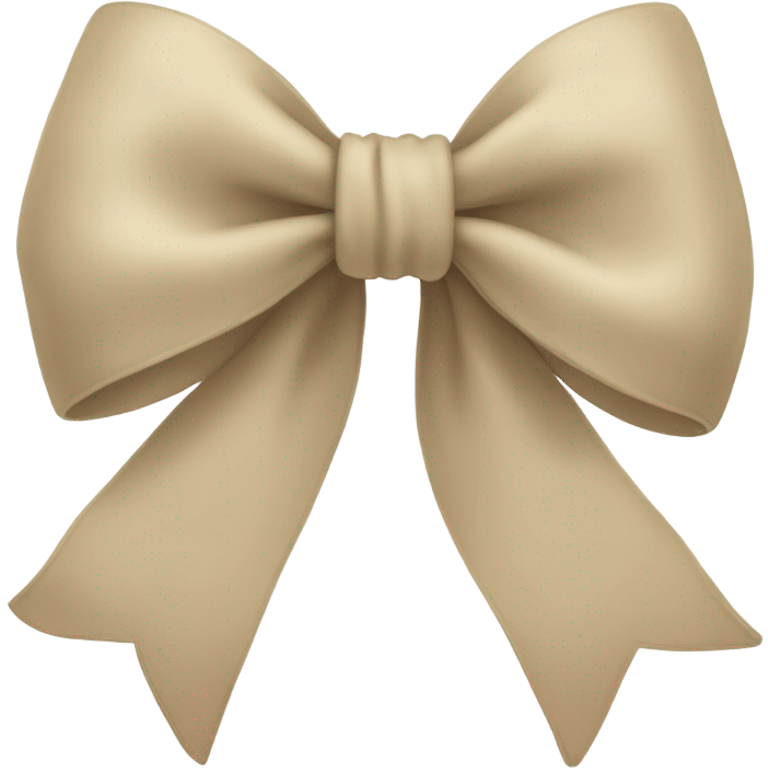 Beige bow emoji