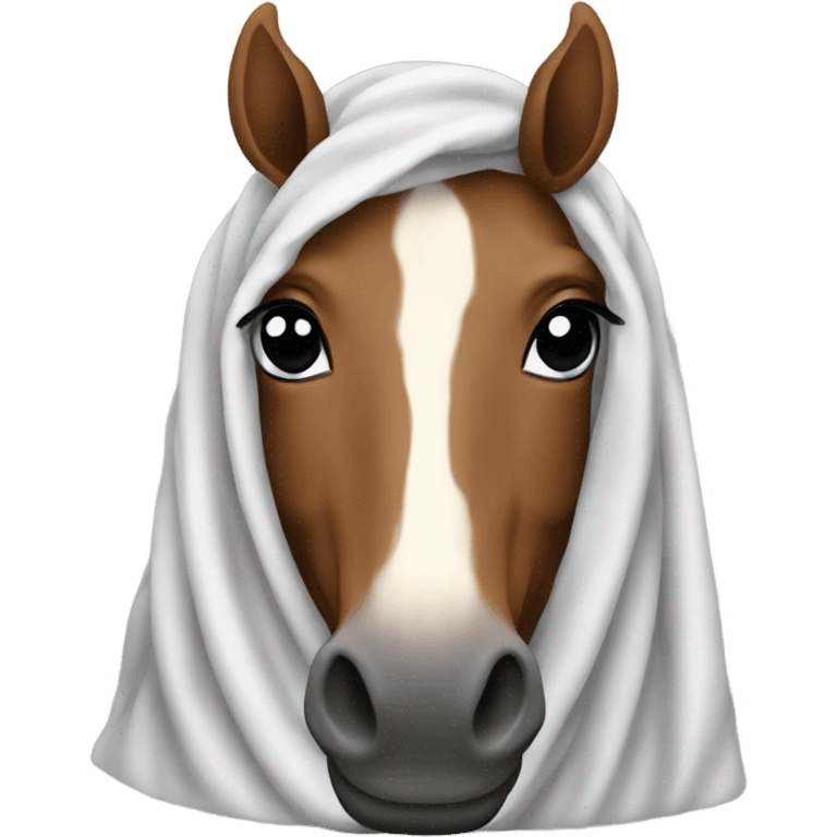 Horse in a blanket  emoji