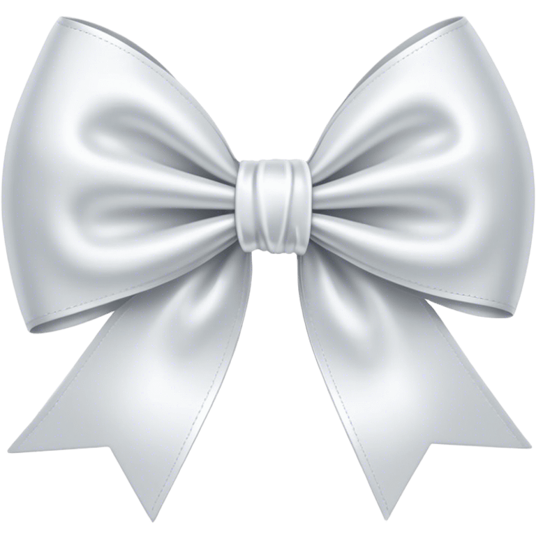 white satin bow emoji