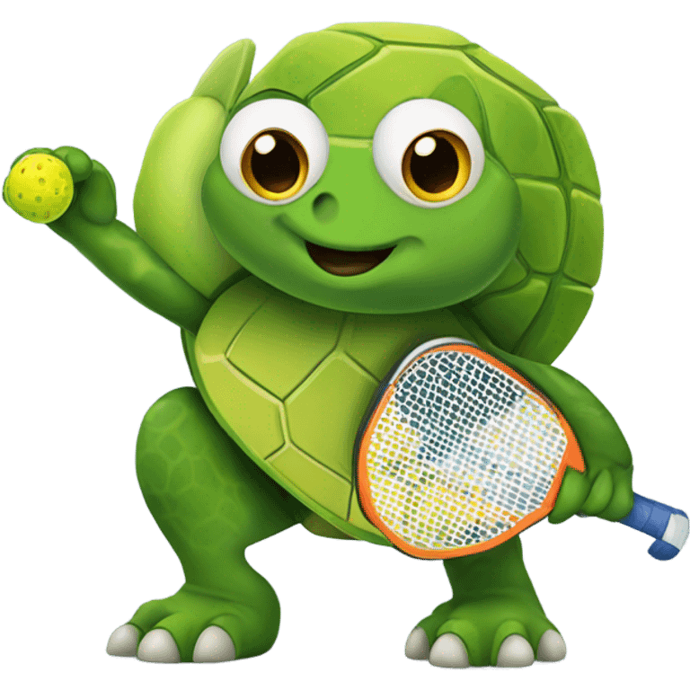 Pickleball turtle emoji